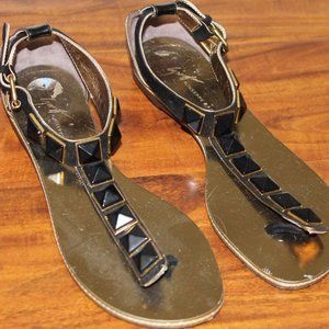 Giuseppe Zanotti Black Suede/ Patent Leather Shoes